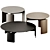 Mingardo Shirudo Coffee Table Pair 3D model small image 2