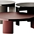 Mingardo Shirudo Coffee Table Pair 3D model small image 3