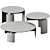 Mingardo Shirudo Coffee Table Pair 3D model small image 5