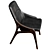 Luxury Leather Art Chair Canaletto 3D model small image 5