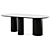 Elegance Dining Table Cazarina 3D model small image 2