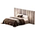 Panoramic Headboard Bed "Desire 3D model small image 2