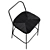 Flexform Outdoor Seating Stool 3D model small image 3