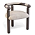 Carpanese Home Panda: Italian Designed Dining Chair 3D model small image 1