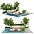 Modern Villa Yard Environment 3D model small image 1