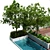 Modern Villa Yard Environment 3D model small image 5