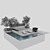 Modern Villa Yard Environment 3D model small image 6