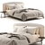 Stylish Olivier Bed Downloadable 3D Model 3D model small image 1