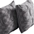 Mirage Pillow Set: Vibrant & Stylish 3D model small image 7