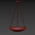 Elegant Murano Glass Pendant 3D model small image 2