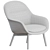 Muuto Fiber Wood Lounge Armchair 3D model small image 4