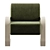 RITSA 1075 Armchair: Modern Elegance 3D model small image 2