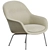 Muuto Fiber Metal Lounge Armchair 3D model small image 1