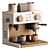 Wooden Coffee Tea Machine Playset 3D model small image 1