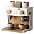 Wooden Coffee Tea Machine Playset 3D model small image 2