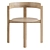 Minimalist Wood Chair Artistry 3D model small image 4