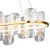 Modern Glass Chandelier Mille Long 3D model small image 4