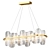 Modern Glass Chandelier Mille Long 3D model small image 8