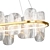 Modern Glass Chandelier Mille Long 3D model small image 9