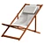 Acacia Deck Chair | UV Unwrapped | 8192x8192 Texture 3D model small image 2