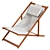 Acacia Deck Chair | UV Unwrapped | 8192x8192 Texture 3D model small image 5