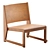 Frama Warm Brown Easy Chair 3D model small image 1