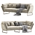 Modern Luxury New York Sofa 3D model small image 1