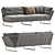 Contemporary New York Style Sofa 3D model small image 4