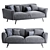 Noa Sofa 2 Seater, Modern Design 3D model small image 1