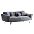 Noa Sofa 2 Seater, Modern Design 3D model small image 2