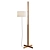 Modern Wood and Fabric Floorlamp 3D model small image 1