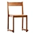 Modern Birch Frama Chair 01 3D model small image 4