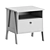 Theodora Bedside Table - Grey-Brown 3D model small image 5