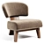  REEVES WOOD By Minotti Easy Chair 3D model small image 1