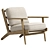 Avant Natural Brooks Lounge Chair 3D model small image 1