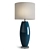 Elegant Louvre Home Malta Table Lamp 3D model small image 1