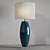 Elegant Louvre Home Malta Table Lamp 3D model small image 5