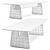 Japanese-inspired Arlette Dining Table 3D model small image 6