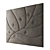 Soft Velvet Decorative Wall Panel 3D model small image 3