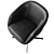 Wayne Enterprises Leather Swivel Chair 3D model small image 4