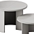 Sleek Nudo Giro Coffee Tables 3D model small image 6