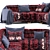 Boho Style Sofa Set 2417 3D model small image 4