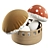 Forest Mushroom Plush Toy 3D model small image 2