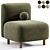 Modern Пайпел Armchair 3D Model 3D model small image 6