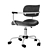 Youthful Office Chair with Wheels 3D model small image 3