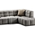 Minimalist L-Shaped Sectional Sofa 3D model small image 4