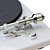 Classic Denon 450USB Turntable 3D model small image 4