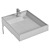 Santa Jupiter Mini 50cm Sink with Brackets 3D model small image 4