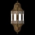 Moroccan Brass Wall Light Shade 3D model small image 2