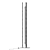 Borosilicate Glass Bamboo LED Floor Lamp 3D model small image 4